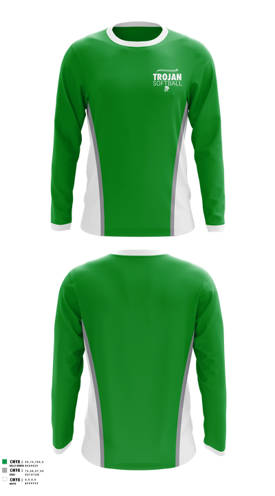New Castle Trojans Long Sleeve Performance Shirt - 3