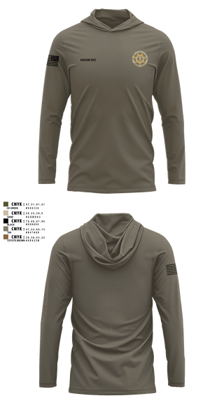 Long Sleeve Performance Shirt with hood, Bollinger County Sheriff’s Office, Police, Teamtime, Team time, sublimation, custom sports apparel, team uniforms, spirit wear, spiritwear, sports uniforms, custom shirts, team store, custom team store, fundraiser sports, apparel fundraiser