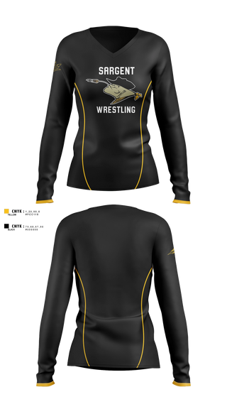 Womens Long Sleeve Vneck Shirt, Sargent Farmers, Spirit Store, Teamtime, Team time, sublimation, custom sports apparel, team uniforms, spirit wear, spiritwear, sports uniforms, custom shirts, team store, custom team store, fundraiser sports, apparel fundraiser