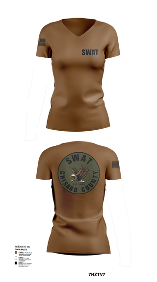 Womens Short Sleeve Vneck Shirt, Chisago County ERU, Police, Teamtime, Team time, sublimation, custom sports apparel, team uniforms, spirit wear, spiritwear, sports uniforms, custom shirts, team store, custom team store, fundraiser sports, apparel fundraiser