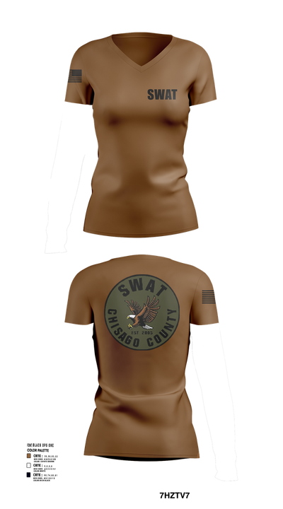 Chisago County ERU 12465909 Women's Short Sleeve V-neck Shirt - 23