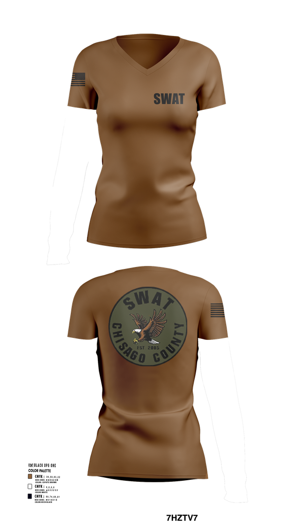 Womens Short Sleeve Vneck Shirt, Chisago County ERU, Police, Teamtime, Team time, sublimation, custom sports apparel, team uniforms, spirit wear, spiritwear, sports uniforms, custom shirts, team store, custom team store, fundraiser sports, apparel fundraiser