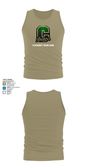 Tank Top, Cloudcroft Bears Band, Spirit Store, Teamtime, Team time, sublimation, custom sports apparel, team uniforms, spirit wear, spiritwear, sports uniforms, custom shirts, team store, custom team store, fundraiser sports, apparel fundraiser