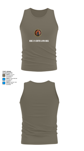 Tank Top, HHC 2-135th AVN REG, , Teamtime, Team time, sublimation, custom sports apparel, team uniforms, spirit wear, spiritwear, sports uniforms, custom shirts, team store, custom team store, fundraiser sports, apparel fundraiser