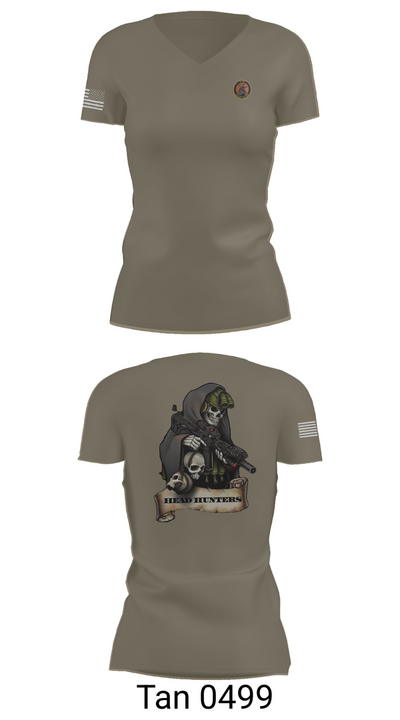 HHC 2-135th AVN REG 2256326 Women's Short Sleeve V-neck Shirt - 65