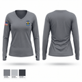 Chaplain 3011327 Women's Long Sleeve V-neck Shirt - 1