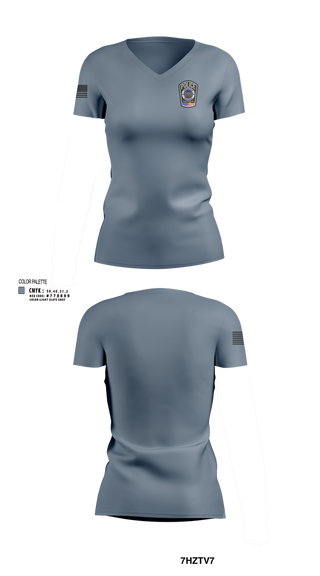 Womens Short Sleeve Vneck Shirt, Pennridge Regional Police, , Teamtime, Team time, sublimation, custom sports apparel, team uniforms, spirit wear, spiritwear, sports uniforms, custom shirts, team store, custom team store, fundraiser sports, apparel fundraiser