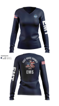 East Boise county EMS Women's Long Sleeve V-neck Shirt - 21
