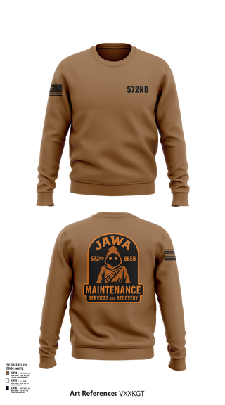 Crew Neck Sweatshirt, 572nd, , Teamtime, Team time, sublimation, custom sports apparel, team uniforms, spirit wear, spiritwear, sports uniforms, custom shirts, team store, custom team store, fundraiser sports, apparel fundraiser