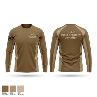 Long Sleeve Performance Shirt, 2-150 Field Artillery Battalion, National Guard, Teamtime, Team time, sublimation, custom sports apparel, team uniforms, spirit wear, spiritwear, sports uniforms, custom shirts, team store, custom team store, fundraiser sports, apparel fundraiser