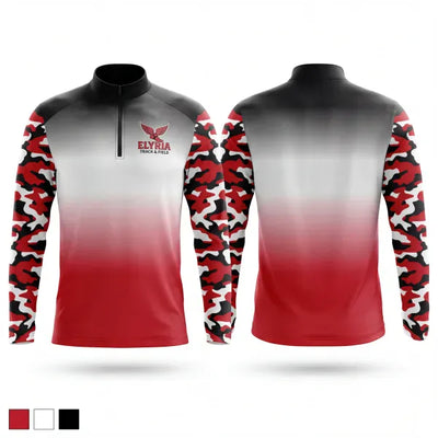 Elyria High School Track & Field 21864889 Quarter Zip Jacket - 1