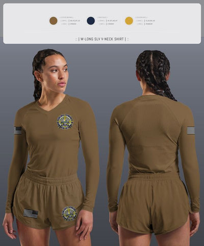 SWMI 70181183 Women's Long Sleeve V-neck Shirt - 1