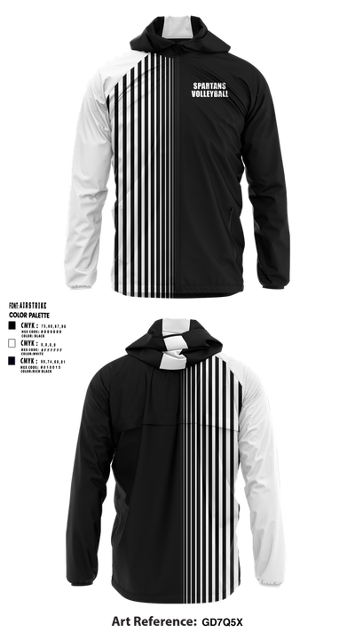 Spartans volleyball 78491133 Windbreaker - 1