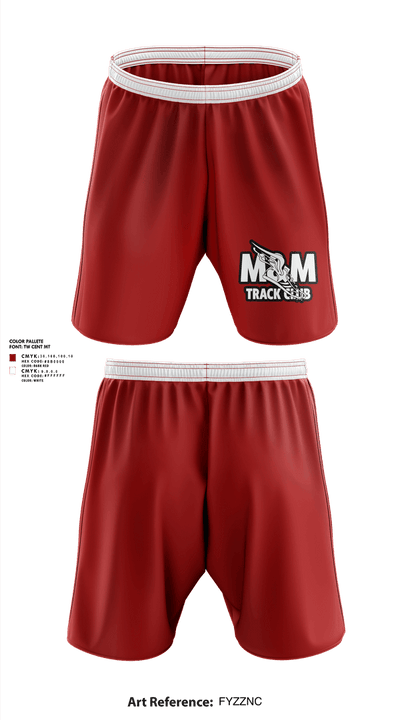 M & M Track Club-Greenville, Texas 27581032 Athletic Shorts With Pockets - 1