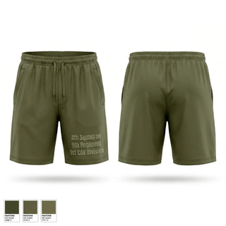 Athletic Shorts With Pockets, 4th Squadron-9th Regiment 1st CAV Division, Army, Teamtime, Team time, sublimation, custom sports apparel, team uniforms, spirit wear, spiritwear, sports uniforms, custom shirts, team store, custom team store, fundraiser sports, apparel fundraiser
