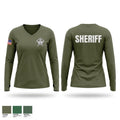 Franklin County Sheriff's Department Women's Long Sleeve V-neck Shirt - 1