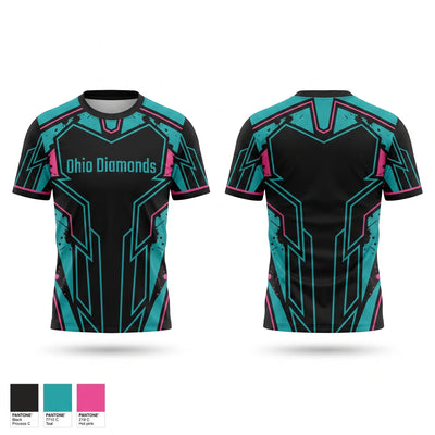 Ohio Diamonds Short Sleeve Performance Shirt - 1