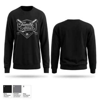 Crew Neck Sweatshirt, Family affair, Softball, Teamtime, Team time, sublimation, custom sports apparel, team uniforms, spirit wear, spiritwear, sports uniforms, custom shirts, team store, custom team store, fundraiser sports, apparel fundraiser