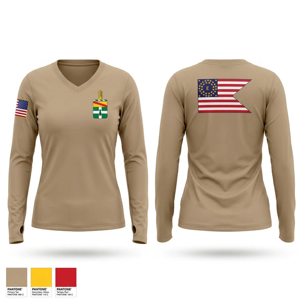 Womens Long Sleeve Vneck Shirt, Eagle Troop, Army, Teamtime, Team time, sublimation, custom sports apparel, team uniforms, spirit wear, spiritwear, sports uniforms, custom shirts, team store, custom team store, fundraiser sports, apparel fundraiser