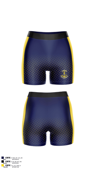 Womens Compression Shorts, Ilwaco Lady Fishermen Volleyball, Women's Volleyball, Teamtime, Team time, sublimation, custom sports apparel, team uniforms, spirit wear, spiritwear, sports uniforms, custom shirts, team store, custom team store, fundraiser sports, apparel fundraiser