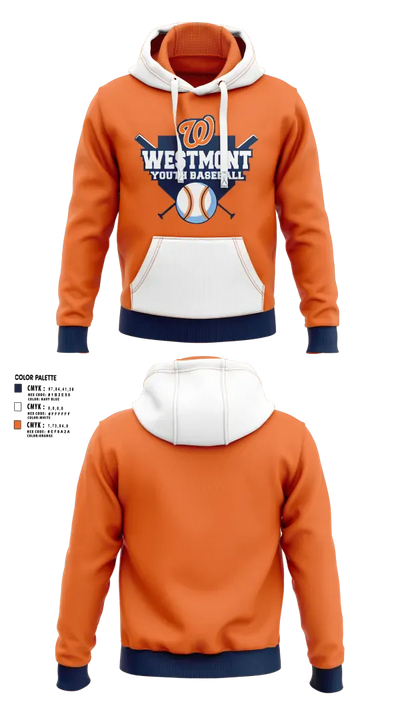 Westmont Youth Baseball 21491450 Hoodie - 8