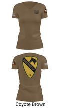 1st cav Div 3abct 85829502 Women's Short Sleeve V-neck Shirt - 8