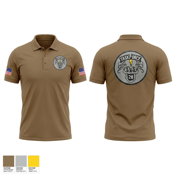 Short Sleeve Performance Polo, TASKFORCE 28, Police, Teamtime, Team time, sublimation, custom sports apparel, team uniforms, spirit wear, spiritwear, sports uniforms, custom shirts, team store, custom team store, fundraiser sports, apparel fundraiser
