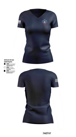 Womens Short Sleeve Vneck Shirt, CenTex Safety Solutions, LLC, Police, Teamtime, Team time, sublimation, custom sports apparel, team uniforms, spirit wear, spiritwear, sports uniforms, custom shirts, team store, custom team store, fundraiser sports, apparel fundraiser