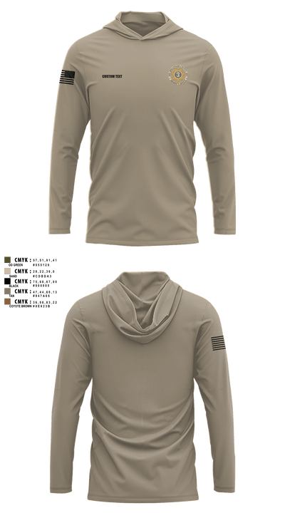 Bollinger County Sheriff’s Office 45946847 Long Sleeve Performance Shirt with hood - 23