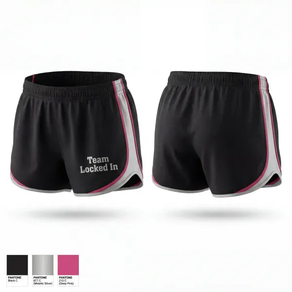 Womens Shorts, Team Locked In, Women's Basketball, Teamtime, Team time, sublimation, custom sports apparel, team uniforms, spirit wear, spiritwear, sports uniforms, custom shirts, team store, custom team store, fundraiser sports, apparel fundraiser