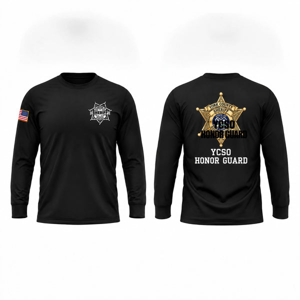 Long Sleeve Performance Shirt, YSCO HONOR GUARD, Police, Teamtime, Team time, sublimation, custom sports apparel, team uniforms, spirit wear, spiritwear, sports uniforms, custom shirts, team store, custom team store, fundraiser sports, apparel fundraiser