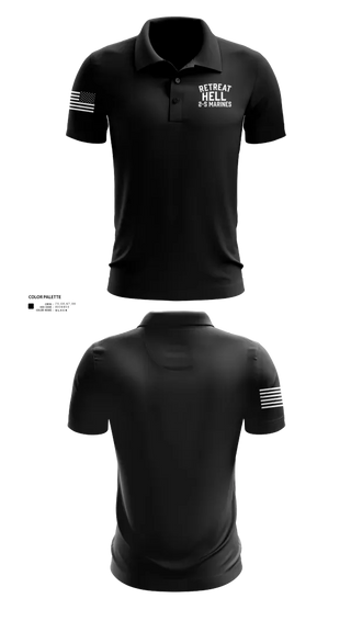 Short Sleeve Performance Polo, Retreat Hell 2-5 MarinesRetreat Hell 2-5 Marines, Marines, Teamtime, Team time, sublimation, custom sports apparel, team uniforms, spirit wear, spiritwear, sports uniforms, custom shirts, team store, custom team store, fundraiser sports, apparel fundraiser