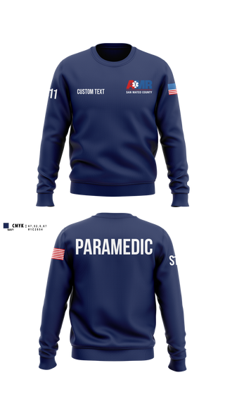 Crew Neck Sweatshirt, SM, EMS/EMT, Teamtime, Team time, sublimation, custom sports apparel, team uniforms, spirit wear, spiritwear, sports uniforms, custom shirts, team store, custom team store, fundraiser sports, apparel fundraiser