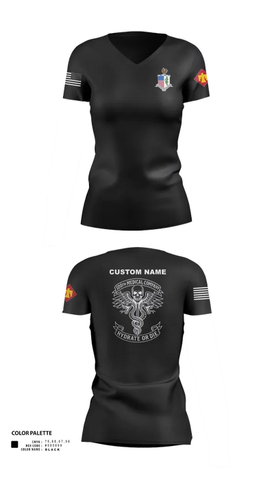 120TH MCAS 53428597 Women's Short Sleeve V-neck Shirt - 111