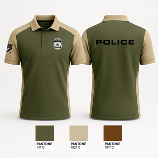 Short Sleeve Performance Polo, POLICE, Police, Teamtime, Team time, sublimation, custom sports apparel, team uniforms, spirit wear, spiritwear, sports uniforms, custom shirts, team store, custom team store, fundraiser sports, apparel fundraiser