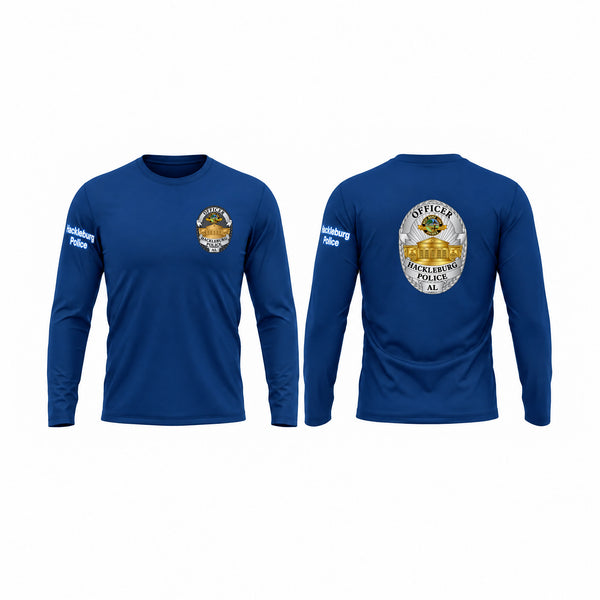 Long Sleeve Performance Shirt, Hackleburg Police Department, Police, Teamtime, Team time, sublimation, custom sports apparel, team uniforms, spirit wear, spiritwear, sports uniforms, custom shirts, team store, custom team store, fundraiser sports, apparel fundraiser