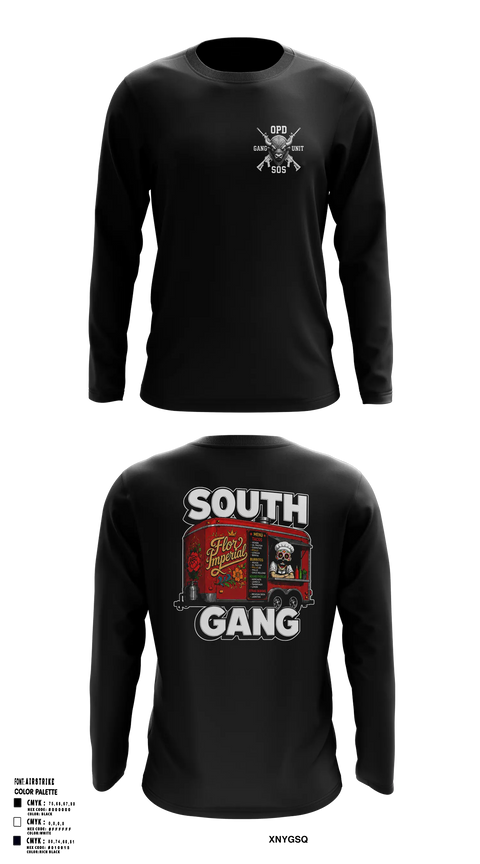 Long Sleeve Performance Shirt, South Gang Unit, Police, Teamtime, Team time, sublimation, custom sports apparel, team uniforms, spirit wear, spiritwear, sports uniforms, custom shirts, team store, custom team store, fundraiser sports, apparel fundraiser