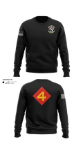 14th Marine regiment 4th Marine corps division 57481844 Crew Neck Sweatshirt - 100