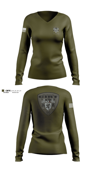 Womens Long Sleeve Vneck Shirt, DuBois City CIRTDuBois City CIRT, Police, Teamtime, Team time, sublimation, custom sports apparel, team uniforms, spirit wear, spiritwear, sports uniforms, custom shirts, team store, custom team store, fundraiser sports, apparel fundraiser
