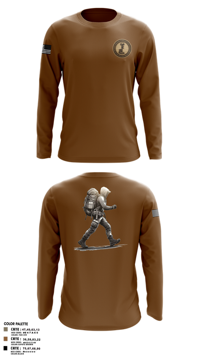7th special force group Long Sleeve Performance Shirt 2
