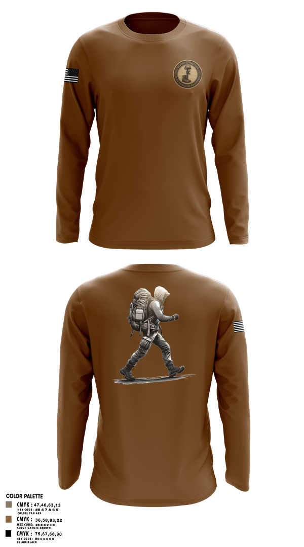 Long Sleeve Performance Shirt, 7th Group, Army, Teamtime, Team time, sublimation, custom sports apparel, team uniforms, spirit wear, spiritwear, sports uniforms, custom shirts, team store, custom team store, fundraiser sports, apparel fundraiser