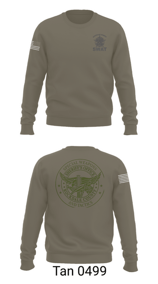Crew Neck Sweatshirt, Rockdale SWAT, Police, Teamtime, Team time, sublimation, custom sports apparel, team uniforms, spirit wear, spiritwear, sports uniforms, custom shirts, team store, custom team store, fundraiser sports, apparel fundraiser