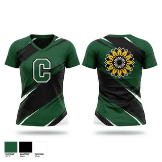 Womens Short Sleeve Vneck Shirt, Coopersville Broncos, Wrestling, Teamtime, Team time, sublimation, custom sports apparel, team uniforms, spirit wear, spiritwear, sports uniforms, custom shirts, team store, custom team store, fundraiser sports, apparel fundraiser