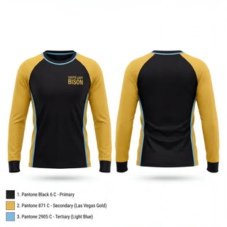Long Sleeve Performance Shirt, South Lady Bison, Wrestling, Teamtime, Team time, sublimation, custom sports apparel, team uniforms, spirit wear, spiritwear, sports uniforms, custom shirts, team store, custom team store, fundraiser sports, apparel fundraiser