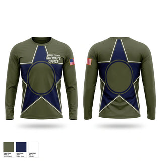 Long Sleeve Performance Shirt, Bergen County Sheriffs Office, Police, Teamtime, Team time, sublimation, custom sports apparel, team uniforms, spirit wear, spiritwear, sports uniforms, custom shirts, team store, custom team store, fundraiser sports, apparel fundraiser