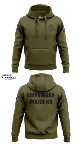 Hoodie, GWD PD K9, Police, Teamtime, Team time, sublimation, custom sports apparel, team uniforms, spirit wear, spiritwear, sports uniforms, custom shirts, team store, custom team store, fundraiser sports, apparel fundraiser