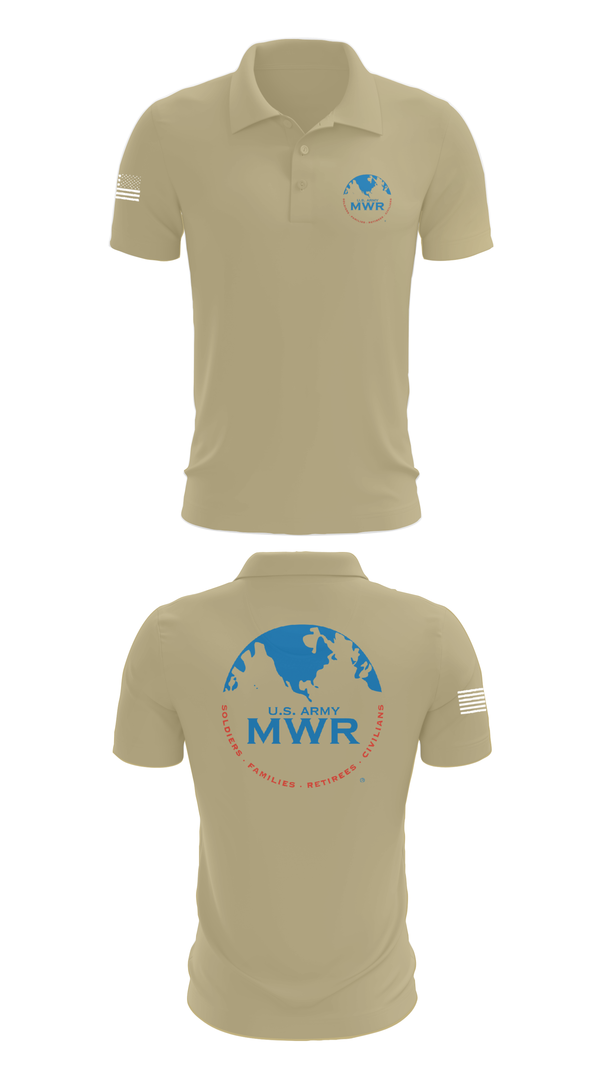 Short Sleeve Performance Polo, FAMILY AND MORALE, WELFARE AND RECREATION, , Teamtime, Team time, sublimation, custom sports apparel, team uniforms, spirit wear, spiritwear, sports uniforms, custom shirts, team store, custom team store, fundraiser sports, apparel fundraiser