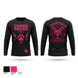 Long Sleeve Performance Shirt, Choas unit, E-Sports, Teamtime, Team time, sublimation, custom sports apparel, team uniforms, spirit wear, spiritwear, sports uniforms, custom shirts, team store, custom team store, fundraiser sports, apparel fundraiser