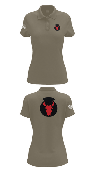 Womens Short Sleeve Performance Polo, 2nd Brigade Combat Team, 34th Infantry Division, , Teamtime, Team time, sublimation, custom sports apparel, team uniforms, spirit wear, spiritwear, sports uniforms, custom shirts, team store, custom team store, fundraiser sports, apparel fundraiser