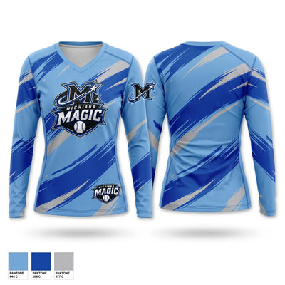 Michiana Magic Women's Long Sleeve V-neck Shirt - 1